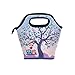 Produktbild Use7 Baum Valentine Eule Herz Isolierte Lunch Bag Tasche Cooler Lunchbox für Picknick Schule Frauen Herren Kinder