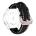 Produktbild Armband Für Samsung Gear S3 Classic Leder, AISPORTS Samsung Gear S3 Frontier Leder Uhrenarmband Smartwatch Ersatz Uhrenarmbänder Handgelenk Uhrband Armbänder mit Edelstahl Schnalle Wristband für Samsung Gear S3 Frontier / Classic / Moto 360 2nd Gen 46mm - Schwarz