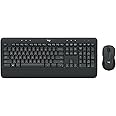 Logitech MK545 ADVANCED Wireless Keyboard and Mouse Combo, QWERTY US International Layout - Black