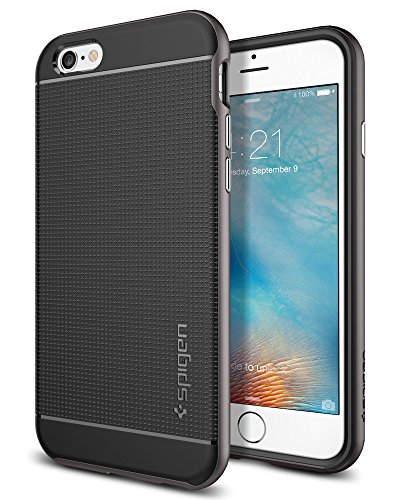 iPhone 6S Case, SpigenÂ® [Neo Hybrid] iPhone 6 Case with Flexible Inner Protection and Reinforced Hard Bumper Frame for iPhone 6S / iPhone 6 - Gunmetal