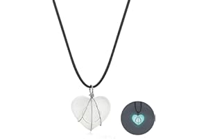 BENBIYO Werewolf Heart Glowing Moonstone Necklace Willa Glow in the Dark Dress Up Accessories