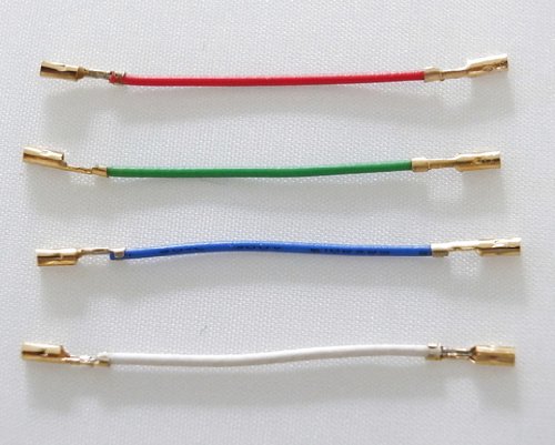 Analogue Studio Cartridge Headshell Leads (With OFC Gold Clips)