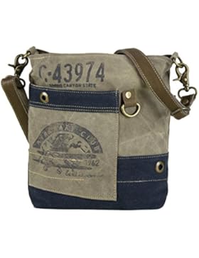 Sunsa Damen Vintage Tasche Umhängetasche Schultertasche aus Canvas
