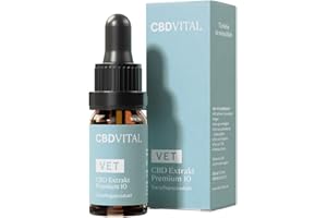 CBDVITAL BY VITRASAN Premium CBD Öl für Hunde & Katzen | 1000 mg CBD | Tierärztlich geprüft | 10% | Terpenfreies Naturextrakt CBD Hanföl | Zur Beruhigung bei Stress, Angst | CBD VITAL - Tierliebe ist menschlich