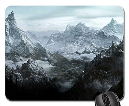 Skyrim mountain Mouse Pad, Mousepad (Mountains Mouse Pad)