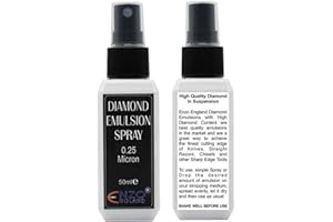 ENZO ENGLAND Poly Diamond Aiguiseur de couteaux en résine diamant de qualité supérieure 0,5, 0,25, 1,0, 2,0 et 4,0 (0,25 microns)