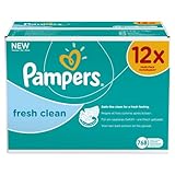 Pampers Feuchte Tücher Fresh Clean Vorteilspack Giga 12x, 1er Pack (1 x 768 Stück)