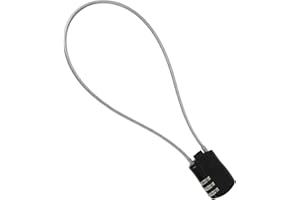 NUMLOT Lucchetto Retrattile, Antifurto Cavo 41 cm, Lucchetto Combinazione Viaggio per Casco da Moto, Casco da Bicicletta, Biciclette, Passeggini, Sci, Valigie,