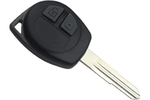 PHONILLICO Guscio Chiave per Suzuki Swift Vitara Celerio Ignis Jimny SX4 Alto Splash Liana Baleno Nissan Pixo Fiat Sedici | 2 tasti | Telecomando