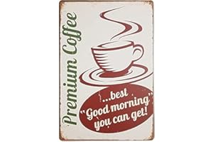 Ducomi Quadri Vintage Targhe Metallo Decorative Cucina e Casa - Targa 20 x 30 cm con Stampe Americane Decorazione Muro Parete - Quadro Metallico Appendere - Poster Arredo Soggiorno (Nostalgic 10152)