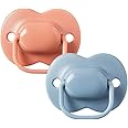 Tommee Tippee Cherry Latex Dummies, 6-18 months, pack of 2 Dummies with 100% natural latex baglet