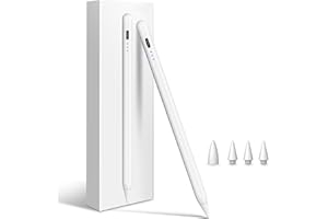 Cisteen Stylus Pen for iPad 2025-2018, Pencil for iPad 11th A16/10/9/8/7/6,Air 11/13 M2/M3,Pro 11/13 M4/M5,Pro 12.9",Air 5/4/3,Mini 7 A17 Pro/6/5,with Faster Charge,Tilt Sensor,Palm Rejection