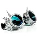 Produktbild Welding Cyber Goggles Goth Schutzbrille Cosplay Antique Sonnenbrille Victorian Silver Spikes MFAZ Morefaz Ltd