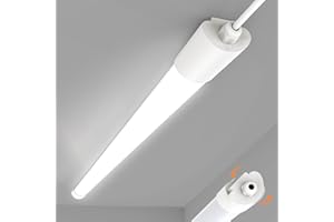 ‎AMDELNE Amdelne Led Feuchtraumleuchte 120CM, 36W 3600lumen Kaltlweiß 4000k, Led Werkstatt Deckenleuchte IP65 Wasserfest Feuchtraumlampe, Weiß Als Wohnzimmerlampe, KüChenlampe, Kellerlampe, Garagenlampe BüRo