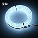Produktbild Efrank 5M Neon Beleuchtung EL Wire EL Kabel ,Rope Landscape Lighting Weihnachten Licht für Weihnachtsfeiern, Rave-Partys, Halloween-Kostüm oder einem Einzelhandelsgeschäft Display ( Weiß)