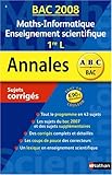 Image de Maths-Informatique Enseignement scientifique 1e L : Sujets corrigés