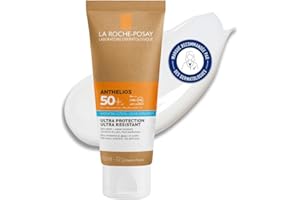 La Roche-Posay, Anthelios, Crème Solaire Hydratante, SPF50+, Très Haute Protection UVA et UVB, Convient aux Peaux et Yeux Sensibles, Résiste à l'Eau, Sans Parfum, 75 ml