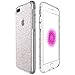 Produktbild VemMore für iPhone 7 Plus / iPhone 8 Plus Silikon Transparent Hülle Weich TPU [ 2 in 1] Gel Handyhülle Durchsichtig mit Muster Glitzer Himmel Sterne Schutzhülle Backcover Crystal Kirstall Clear Schutz Case Cover Kratzfeste Ultra Dünn Slim Scratch-Resistant Glatt Handytasche Soft Silicone Protective Bumper Flexible Zurück Schale Etui - Rosegold