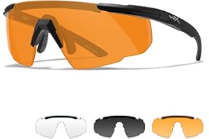 Wiley X │ Saber Advanced | Safety Glasses Men | Shooting Tactical Military Airsoft | Sport Sunglasses | Perfect for Running Biking Outdoor Hiking