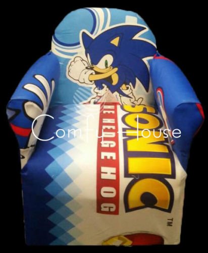 Childrens Disney Sofa Chairs Bedroom Playroom Chairs For Kids-Over 20 Characters: Sonic The Hedgehog by Inspire Homes