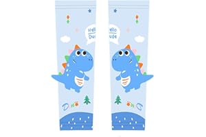 Teogneot Cartoon-Ice Sleeve mit Sonnenschutz Kinder,Ärmel aus Eisseide für Kinder, Sommer UV Sonne Schützen, Arm Sleeves Cover,Blau