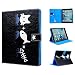 Produktbild iPad 2 3 4 Hülle, SMART LEGEND Lederhülle für iPad 2 3 4 Hülle Lederhülle Katze und Fische Weinstock Premium Schutzhülle Wallet Case Bunt Muster Design Etui Brieftasche Ledertasche Neu Zubehör im Bookstyle Cover Schale mit Ständer Standfunktion Etui Karten Slot und Magnetverschluss Flip Case