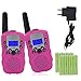 Produktbild Miavogo 2 x Walkie Talkie Set für Kinder PMR Funkgerät mit LC-Display + Taschelampe - Reichweite bis zu 3 Km, Rosa
