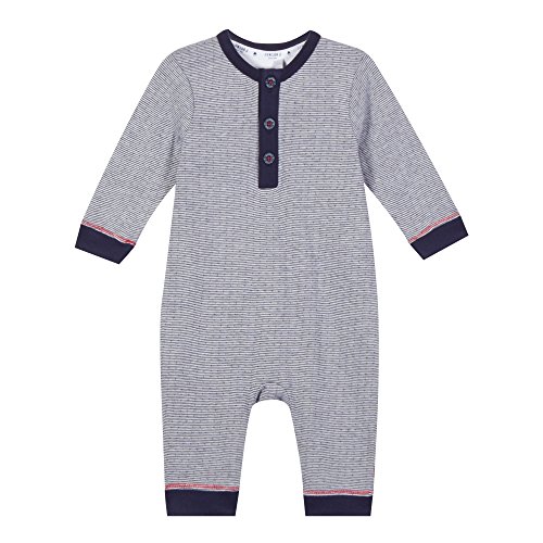 J By Jasper Conran Kids Baby Boys' Navy Striped Romper Suit 3-6 Months