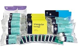Reliance Medical 20 Persons First Aid Refill Kit - Ideal in Combination with the Lewis Plast Premium Medium 11-20 Persons First Aid Kit Box