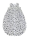 Tavolinchen 35/158-132-110 Frottierschlafsack, Sterne weiß/marine, Größe 110 cm