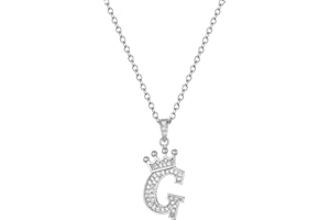 Casxyue Collane Iniziale Lettera A-Z Capitale Collane Per Donne Ragazze Collana Donna Con Nome Argento Collana Gioielli Per Amicizia Sorelle Regali Compleanno Natale