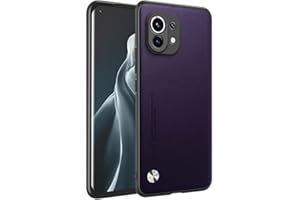 HONLEN Funda para Xiaomi MI 11 Lite / 11 Lite 5G / 11 Lite 5G NE (6.55" Inches) Carcasa de Negocios Respaldo de Cuero Morado Oscuro