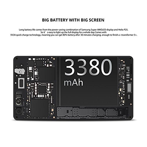 DOOGEE MIX 4G FDD-LTE Smartphone Android 7.0 5.5 Pollici Octa-core 2.5GHz 6GB RAM 64GB ROM Doppia Fotocamera Posteriore16.0MP + 8.0MP Front 5.0MP Batteria 3380mAh Impronta Digitale Dual Sim Carica Rapida