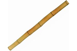 1 styck Moso bambutör, 200 cm, gulaktigt med en diameter på 4,5–6 cm – bambustång, blekt, 2 m lång