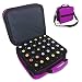 Produktbild BestFire 42-Flasche Ätherische Öle Tragekoffer Shockproof Ätherische Öle Display Organizer Reisetasche Nail Polish Aufbewahrungsbox mit Schaumstoffeinsatz, Schulterriemen Starker Doppelreißverschluss - Hält 5ml, 10ml, 15ml Flaschen