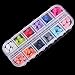 Nail Art Tip Decoration Skull Head Embellishement Crafts 12 Colors Box of Approx.60Pcs