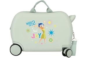 Disney Inside Out 2-Kabinen-Koffer, starres ABS, seitlicher Kombinationsverschluss, 4 Doppelrollen, Handgepäck. Von Joumma Bags.