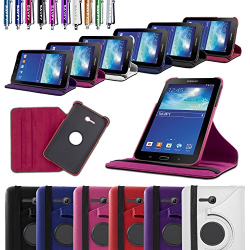 SAVFY Samsung Galaxy Tab 3 7.0 Lite Hülle T110 T111 T113 T116 Hülle Etui Case ultradünn Schutzhülle Cover - 8