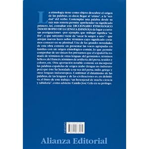 Diccionario etimológico indoeuropeo de la lengua española (Alianza Diccionarios (Ad))