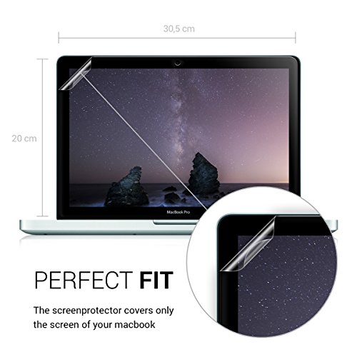 kwmobile Displayschutzfolie kristallklar für Apple MacBook Pro Retina 13″ (Modelle ab Ende 2012 – Mitte 2016) – Folie Schutzfolie Displayschutz Displayfolie - 3
