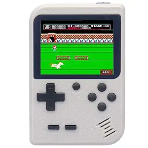 SARASI Handheld Games for Kids Adults 3.0 Large Screen Preloaded 500 HD Classic Retro Video Games no Need Wi-Fi USB Rechargeable Seniors Electronic Game Player Birthday Xmas Present (White)