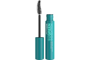 L'OREAL PARIS Maybelline New-York - Mascara Volume - Enrichi en Beurre de Karité - Brosse en Fibres Végétales - Green Edition Mega Mousse - Teinte : Noir (Very Black (02) - 9ml