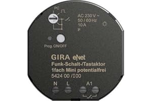 Gira 542400 Funk Schalt Tastaktor Mini 1-Fach Pot frei eNet