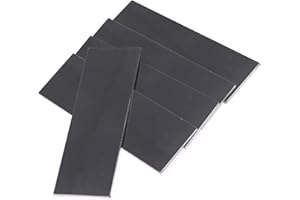 Glarks 5Pcs 2" x 6" Welding Coupons, 1/8" Thick 11 Gauge Mild Steel Welding Kit Welding Steel Plate DIY Welding Cuboid Coupons Weld Training and Practice Steel Suitable for MIG TIG Arc (2" x 6")