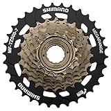 Komponentengruppe: Tourney SHIMANO MF-TZ500 Schraubkranz 7-Fach braun/schwarz Ausführung 14-34 Zähne 2018 Kassette