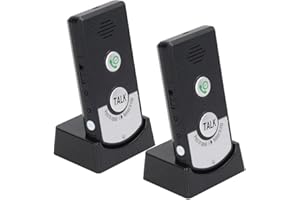 XPJBKC Gegensprechanlage, Zwei-Wege-Haussprechanlage, Wiederaufladbare Drahtlose Intelligente Sprach Gegensprechanlagen, 1000m Smart Funk Gegensprechanlage Haustelefon für Patienten Senioren Zuhause