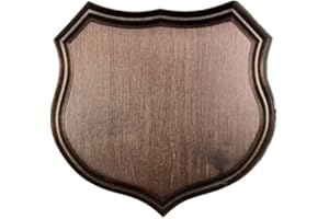 Hi Life Living Nature Scudo di Legno per Trofeo Cinghiale. Denti. Zanne. Caccia. 18x17cm 030503