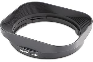 Haoge LH-X13 - Parasol rectangular de metal cuadrado de bayoneta para Fujifilm Fujinon Fuji XF14mmF2.8 XF 14mm F2.8 R y XF18-55mmF2.8-4 XF 18-55mm F2.8-4.0 R LM OIS Lens