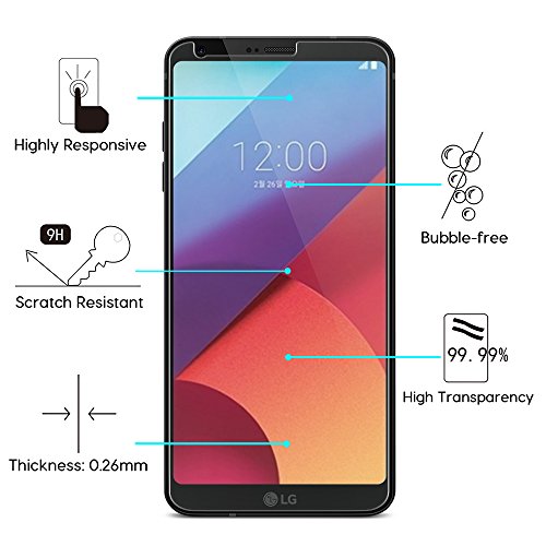 2 Unidades OMOTON LG G6 Protector de Pantalla 9H Dureza NO-Huellas NO-Burbujas Instalaci n Garant a de por Vida LG G6 Cristal Templado 2 Unidades OMOTON LG G6 Protector de Pantalla 9H Dureza NO-Huellas NO-Burbujas Instalaci n Garant a de por Vida LG G6 Cristal Templado