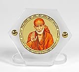 Eknoor Car Dashboard Idol- Goldplated Hexa-Sai Baba ji with japa mala (prayer beads) RS.300 (50.00% Off) - Amazon